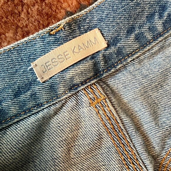 Jesse Kamm - Patchfront Handy Pants - Cowboy Japanese Blue Denim - Size 6 - Picture 3 of 4